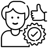 Background-checked cleaners icon